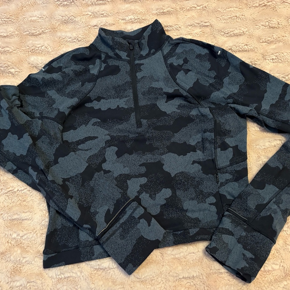 Lululemon Camouflage Quarter-Zip Pullover